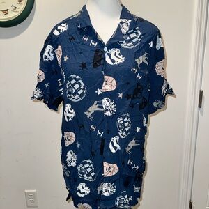 Men's Blue Star Wars Shirt